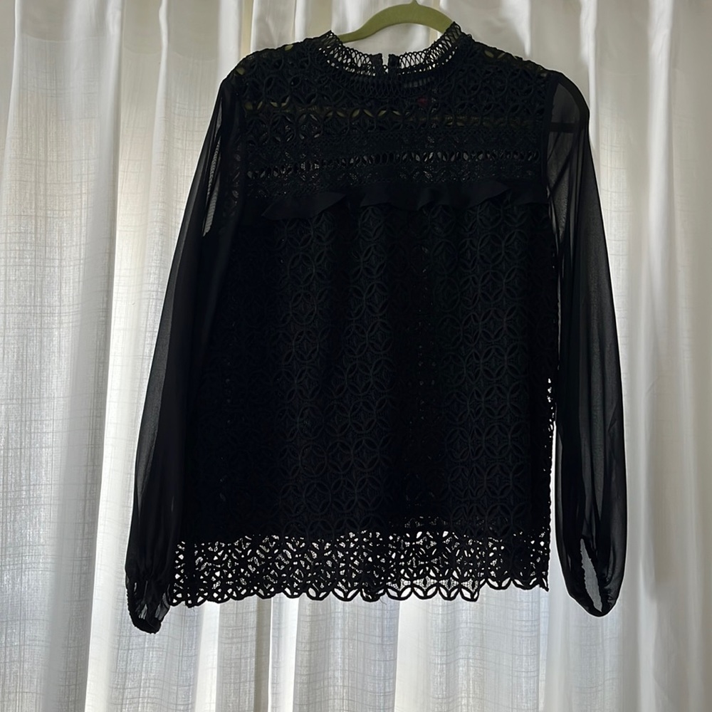 Black lace shirt